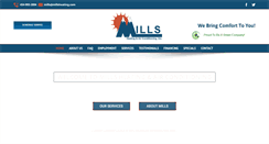 Desktop Screenshot of millsheating.com